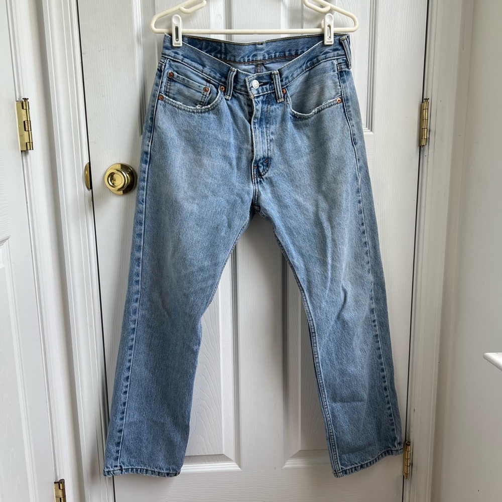Levi's Light Blue Straight Jeans - Picture 2 of 7
